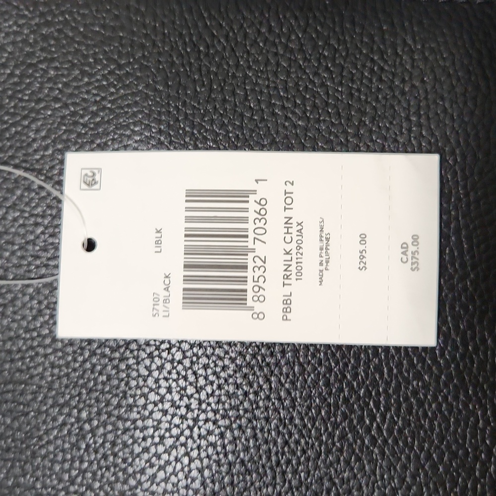 NWT Coach Pebbled Turnlock Chain Tote - Picture 10 of 10